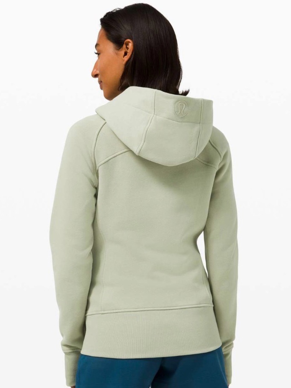 New Lululemon Scuba Full Zip Hoodie Light Cotton Fleece Green Fern size 6 NWOT